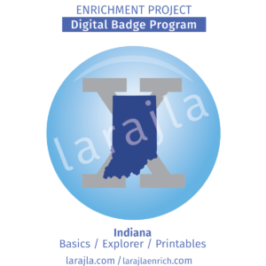 Badge Set: Indiana 
larajla creates
larajla.com
