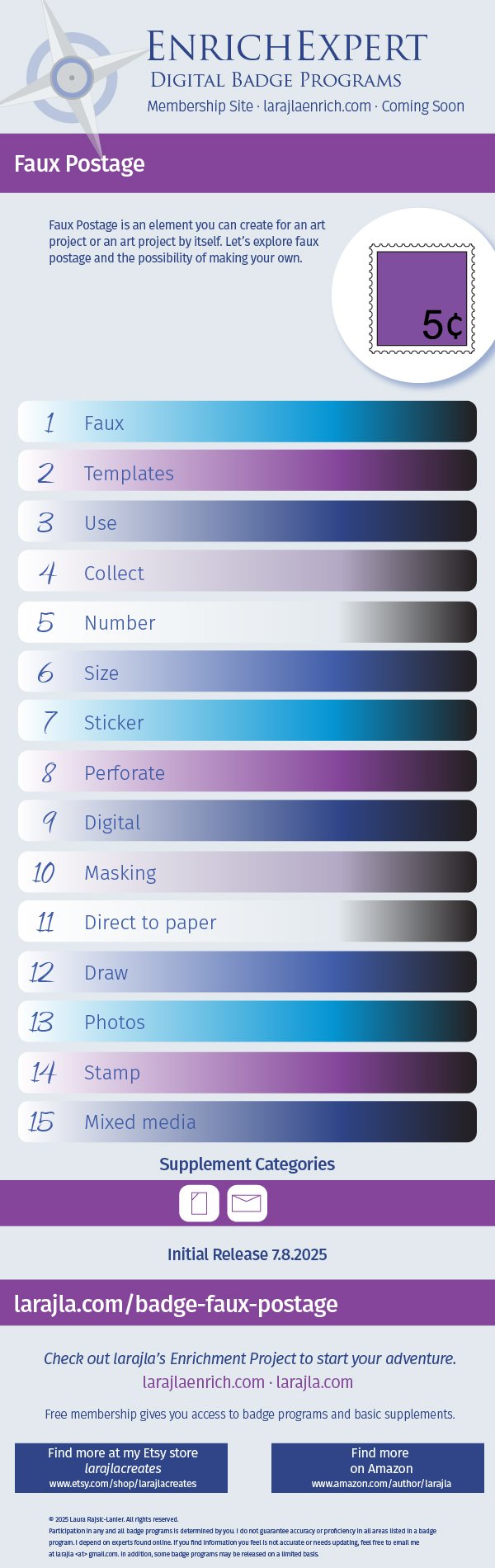 Badge Set: Faux Postage
larajla creates
larajla.com