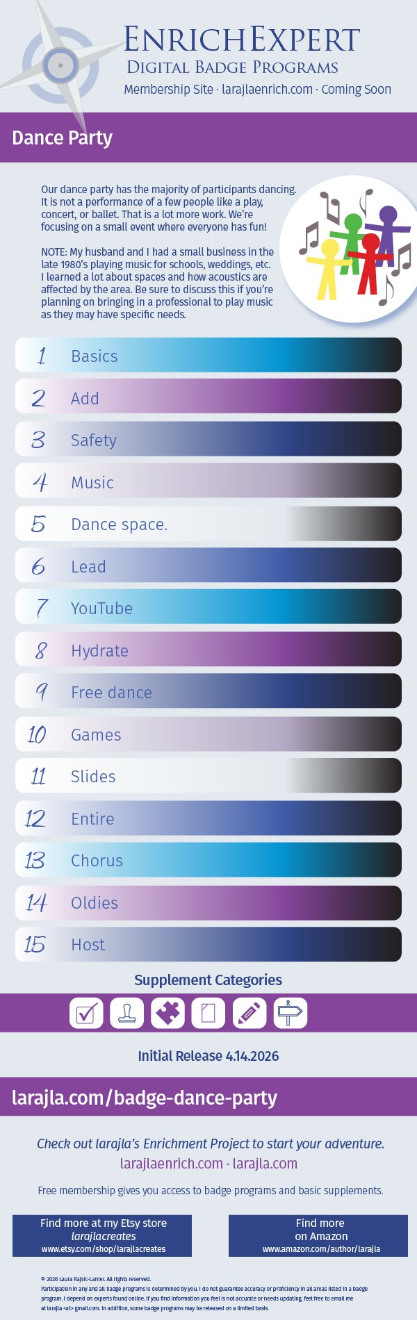 Badge: Dance Party
larajla creates
larajla.com