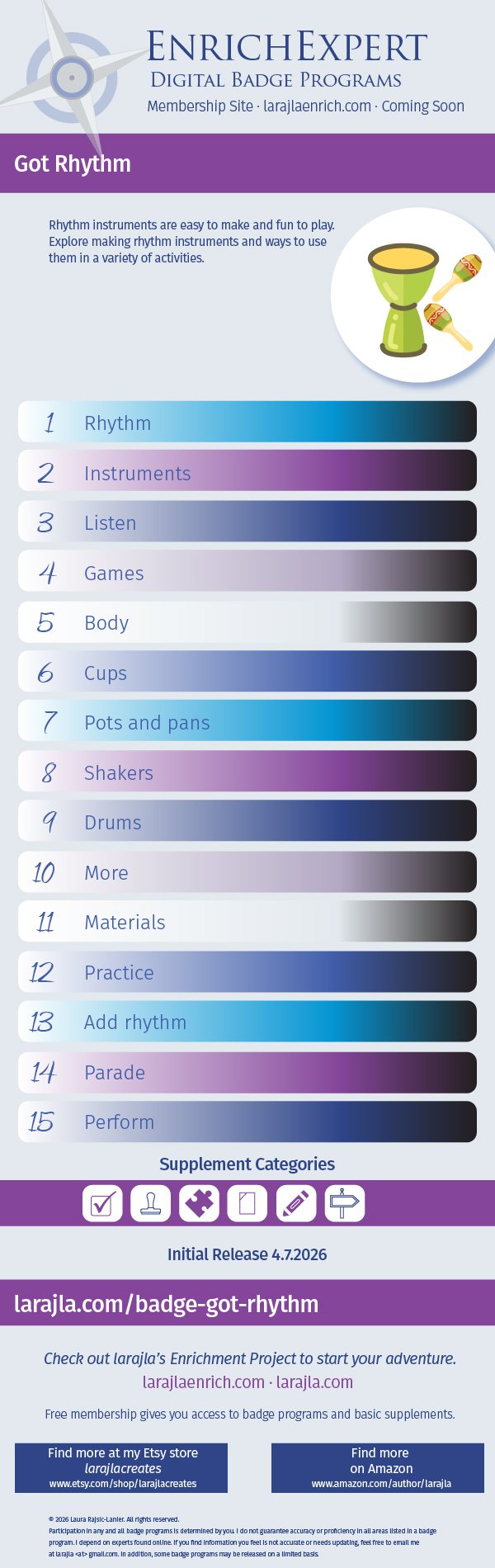 Badge: Got Rhythm
larajla creates
larajla.com